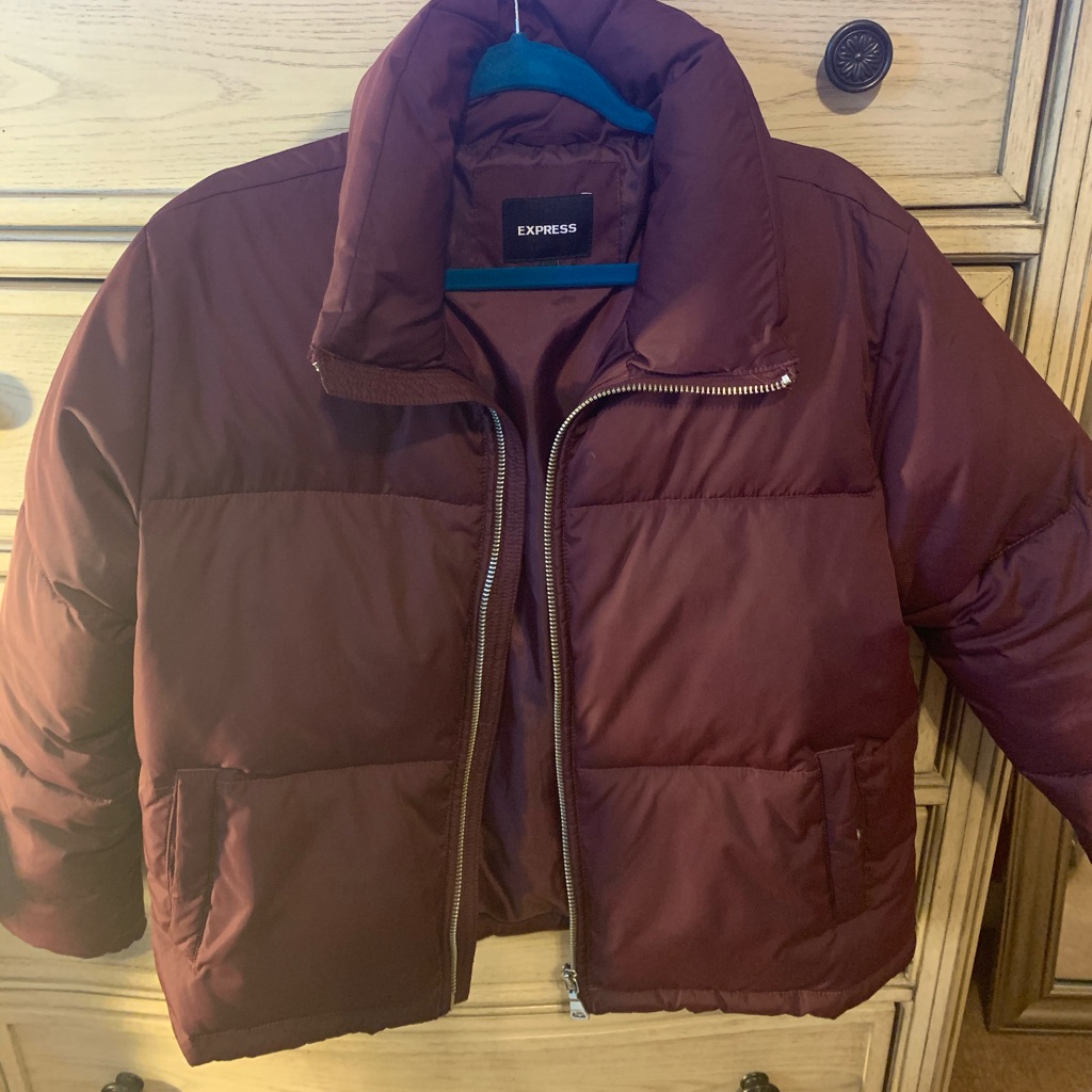 Express Zip Front Pufffer Coat